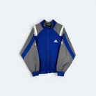 Adidas Vintage Trainingsjacke 90s Blau Grau M - Vinverse