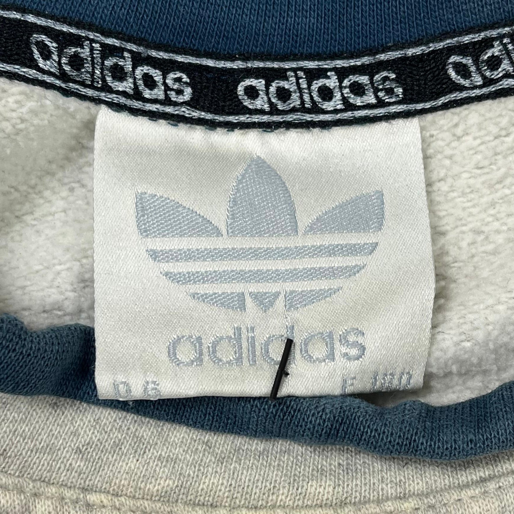 Adidas Vintage Sweater Grau Blau M - Vinverse