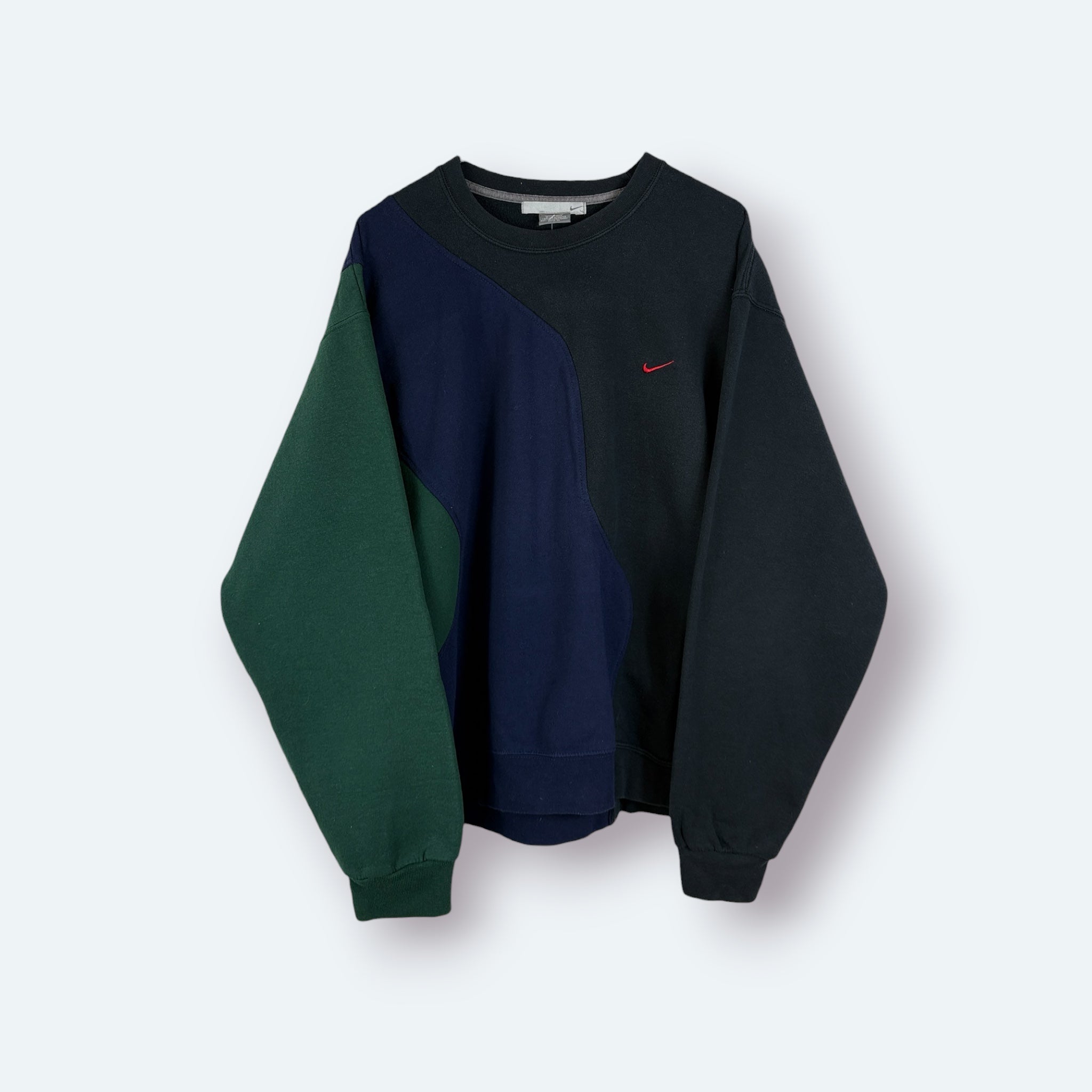 Nike Vintage Sweater Rework Colorblock Bunt L - Vinverse