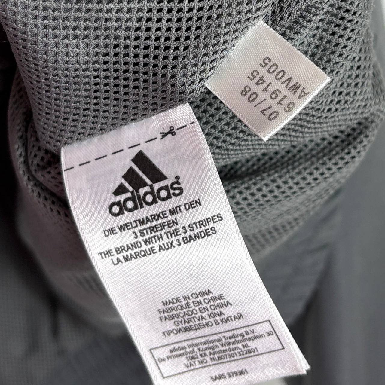 Adidas Vintage Trainingsjacke Grau XXL - Vinverse