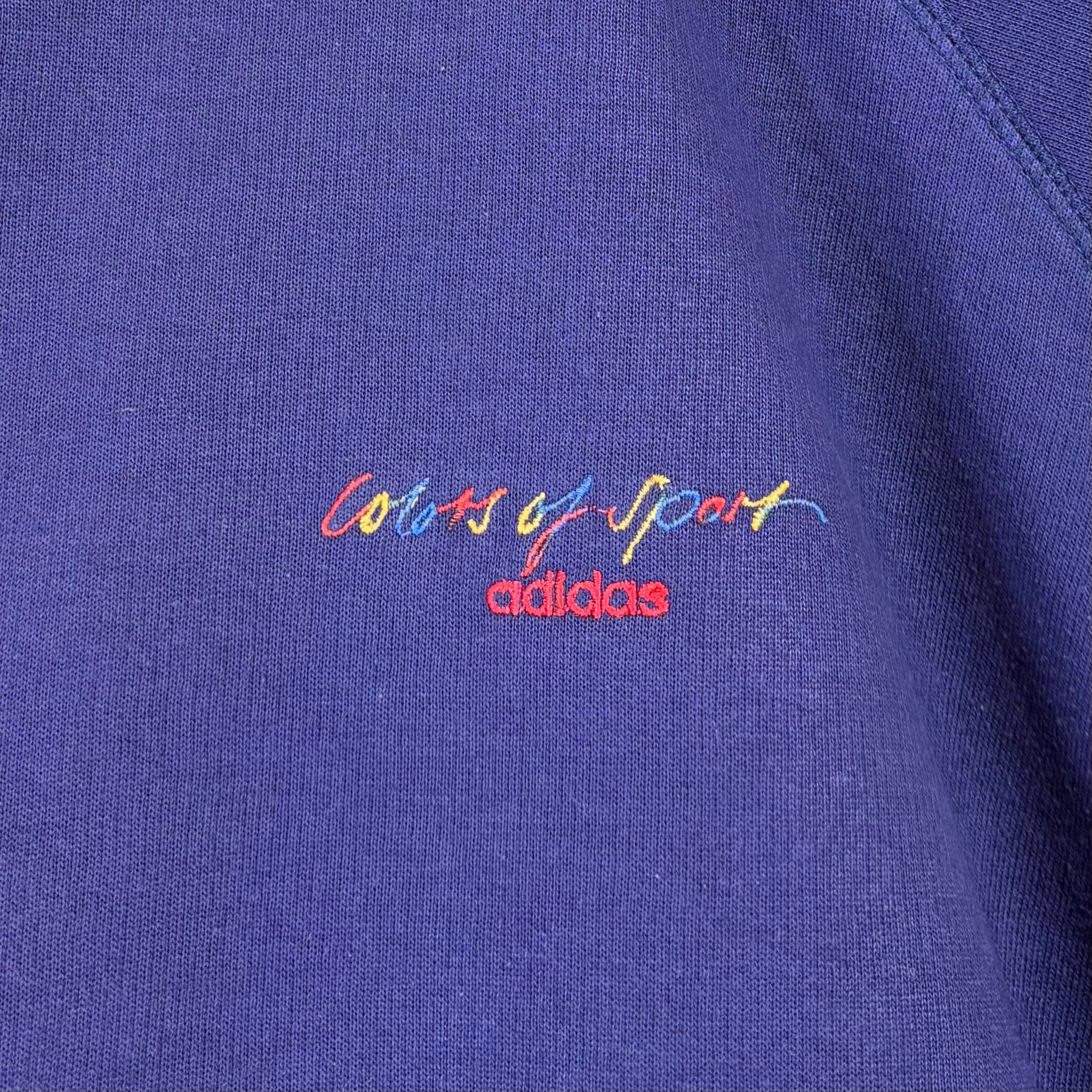 Adidas 90s Vintage Sweater Colors of Sport Lila M - Vinverse