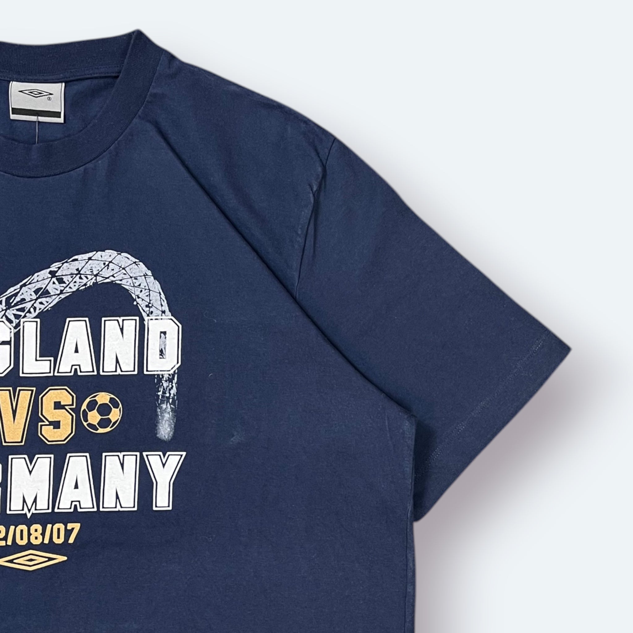 Umbro Vintage T-Shirt England vs Germany Blau XXL - Vinverse