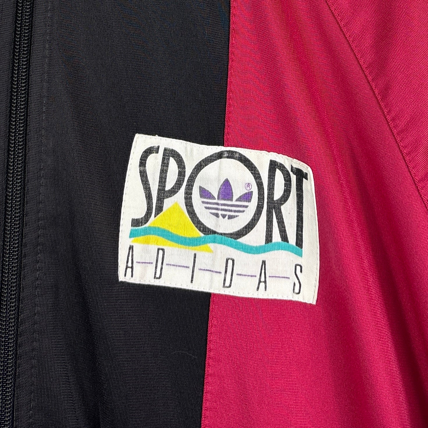 Adidas Vintage Trainingsjacke Colorblock Pink L - Vinverse