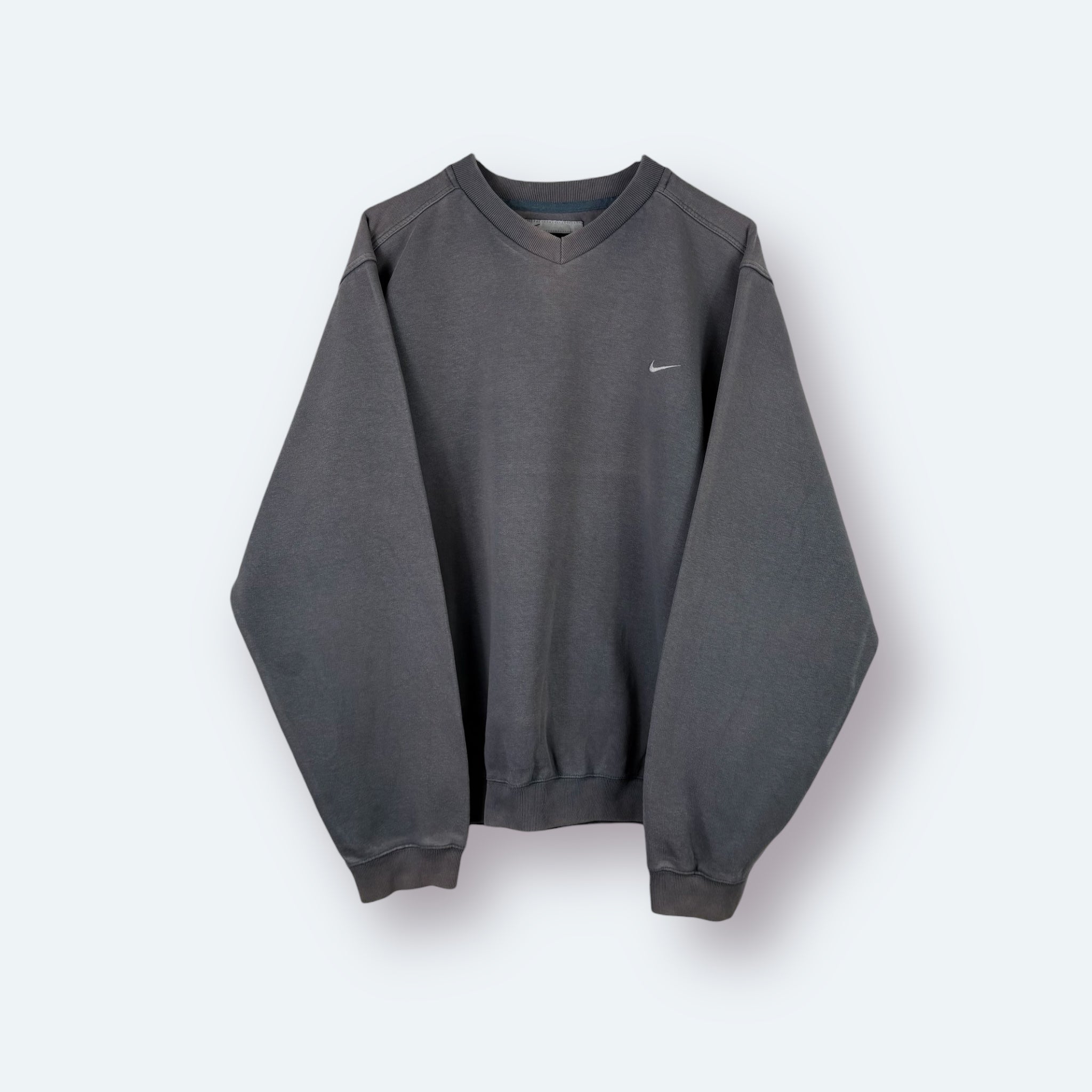 Nike 2000s Sweater Washed Grau S - Vinverse