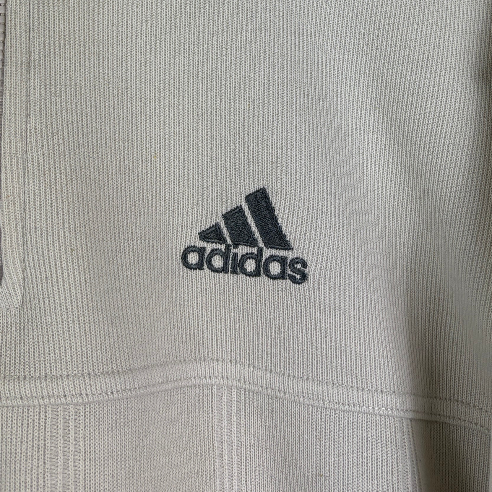 Adidas Vintage Half Zip Beige L - Vinverse