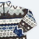 New Fast Vintage Fleece Pullover Gemustert Bunt M - Vinverse