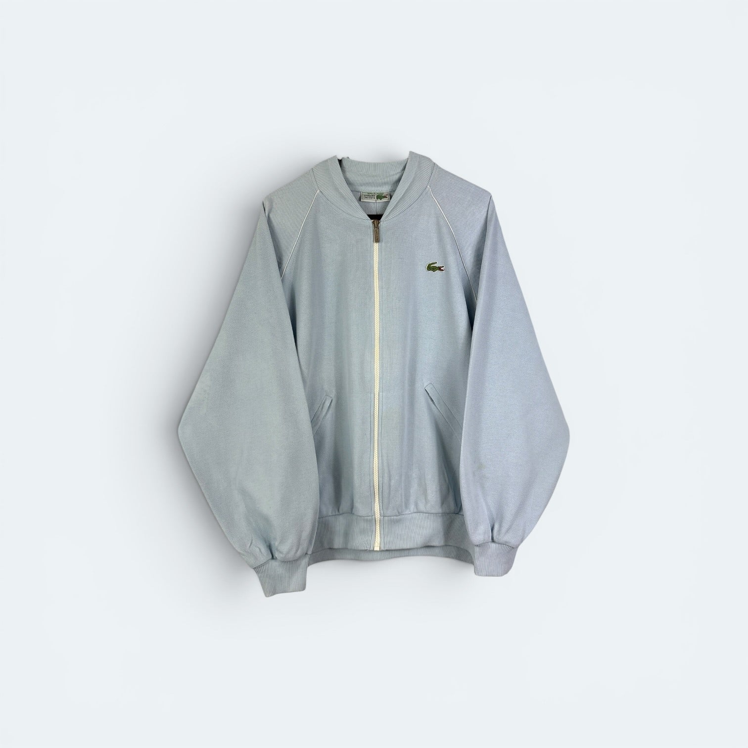 Lacoste Vintage Sweatjacke Blau M (WASCHEN) - Vinverse