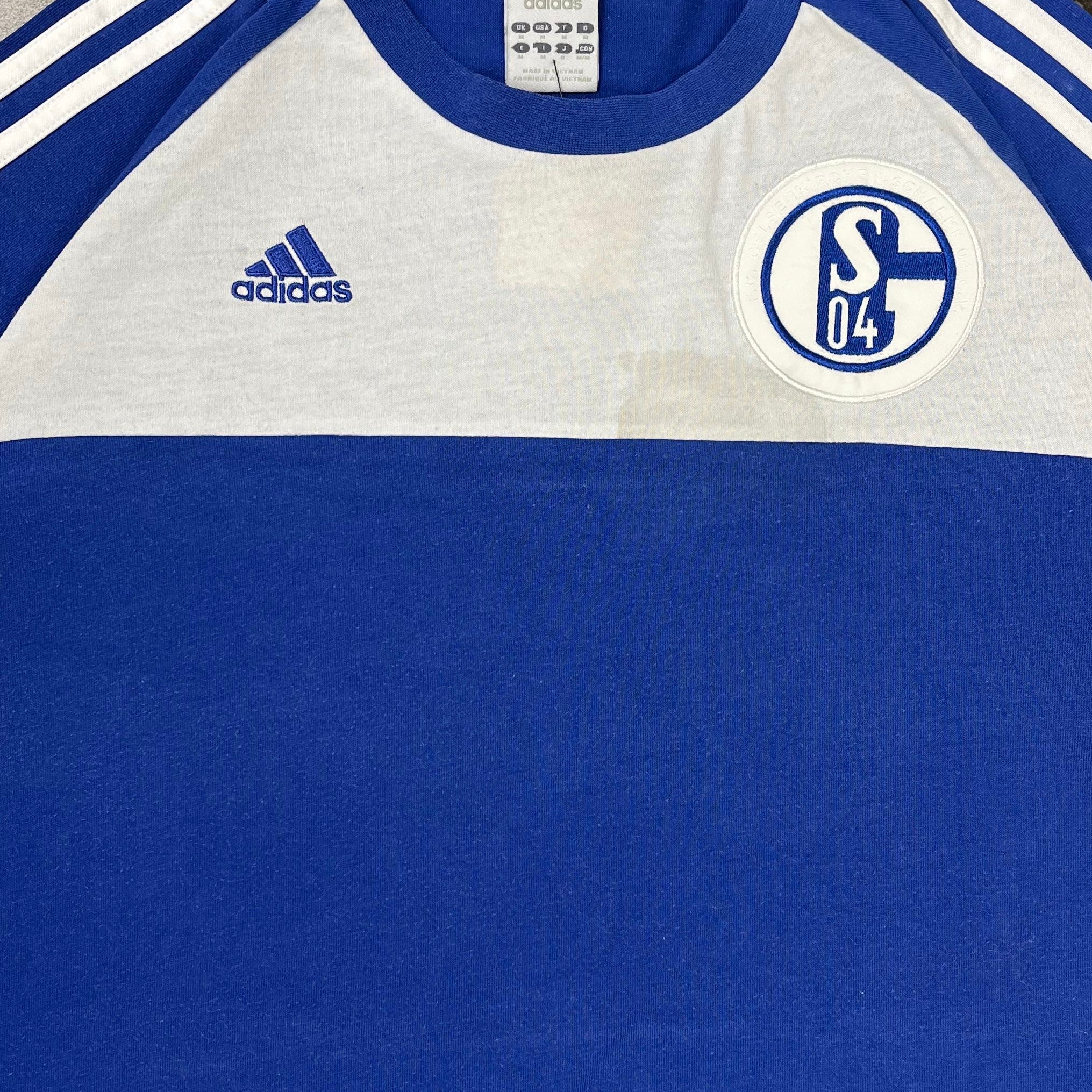 Adidas Vintage T-Shirt Schalke Blau M - Vinverse
