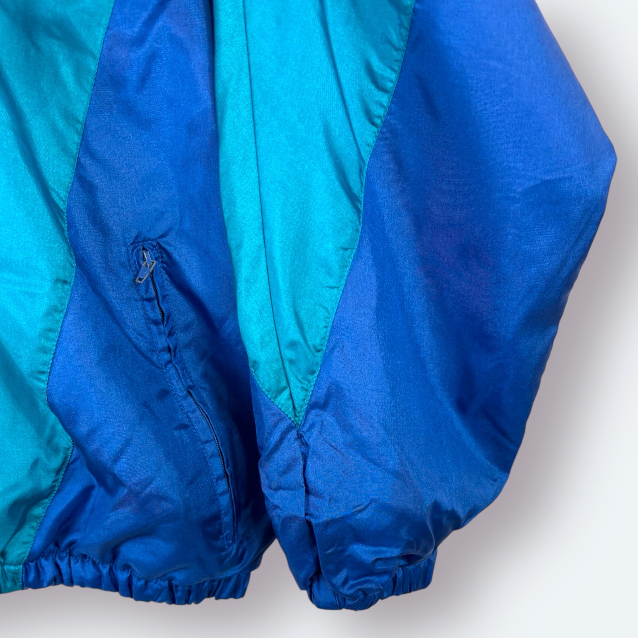 Adidas 80s Vintage Trainingsjacke Weiß Blau M - Vinverse