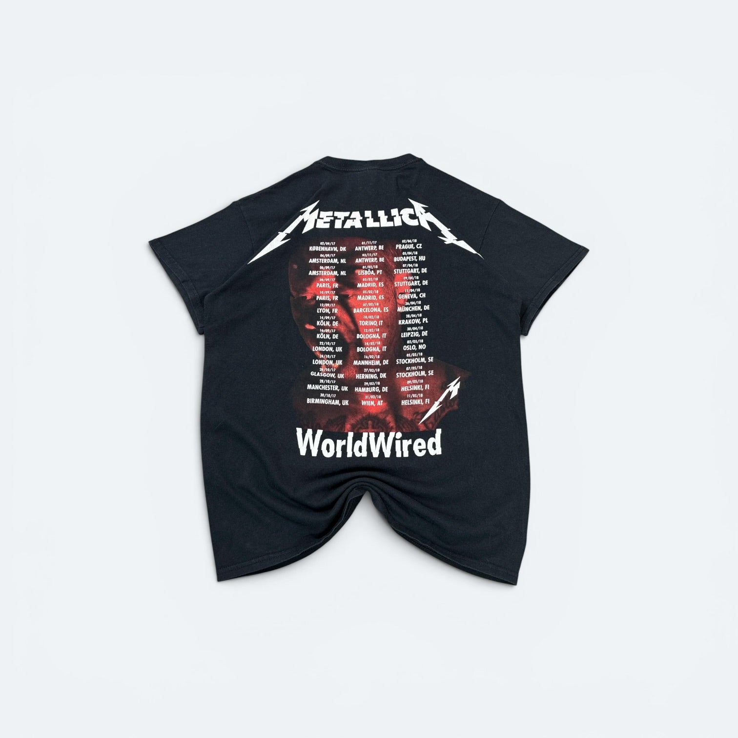 Gildan Vintage T-Shirt Metallica Print Schwarz M - Vinverse