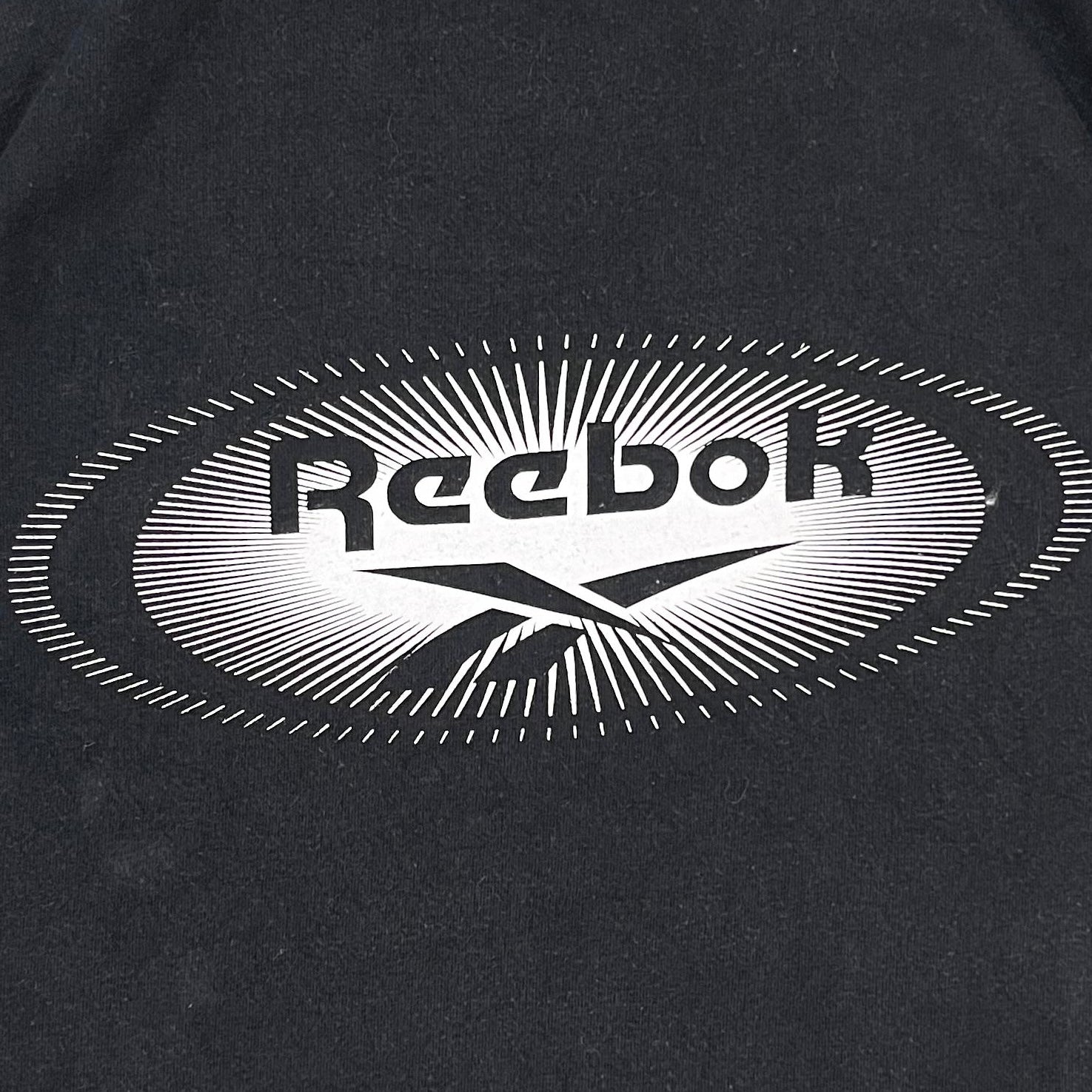Reebok Vintage T-Shirt Logo Print Schwarz L - Vinverse