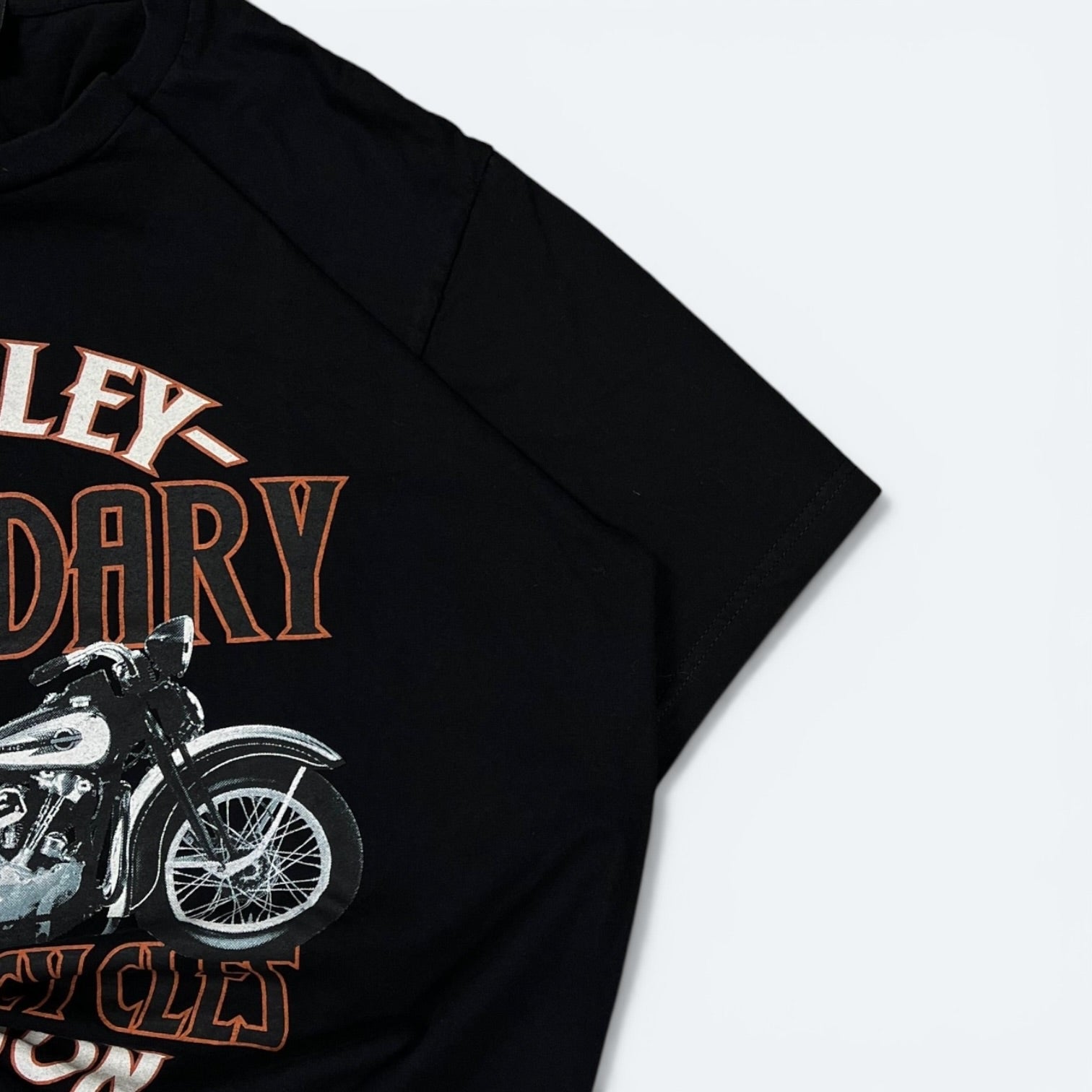 Harley Davidson Vintage T-Shirt Motorrad Print Schwarz XL - Vinverse