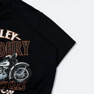 Harley Davidson Vintage T-Shirt Motorrad Print Schwarz XL - Vinverse
