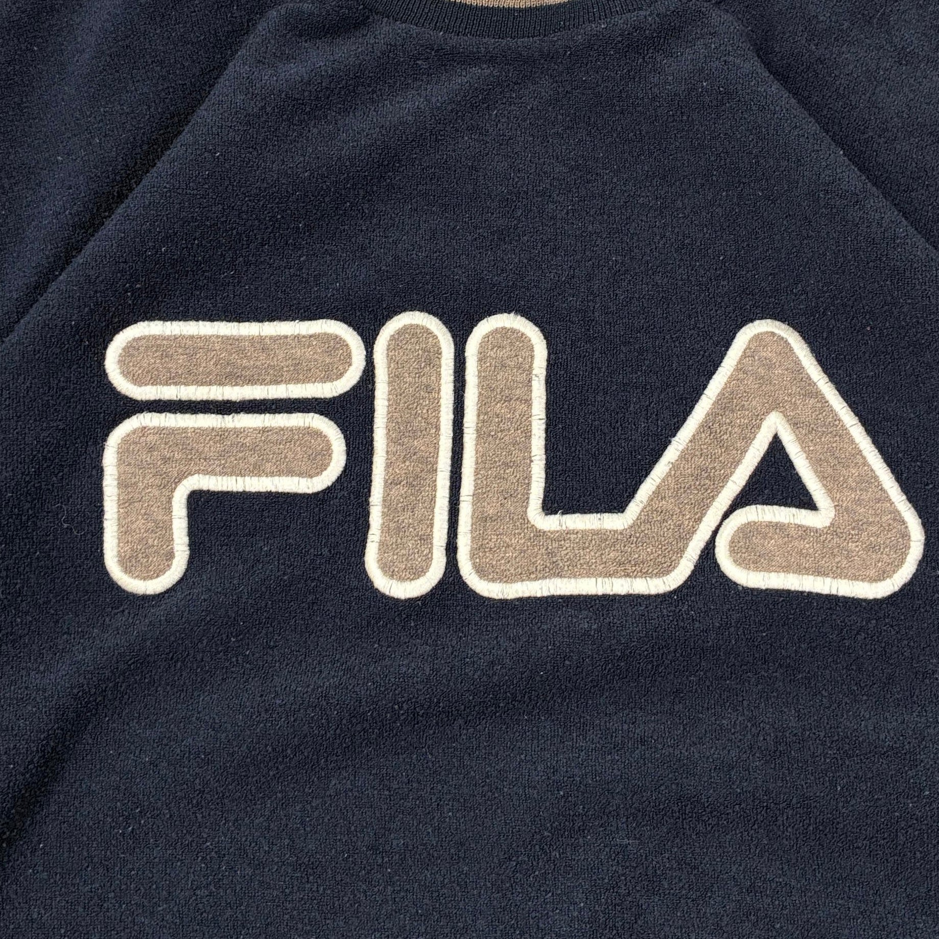 Fila Vintage Fleece Pullover Blau M - Vinverse