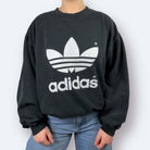 Adidas 90s Vintage Sweater Print Schwarz M - Vinverse