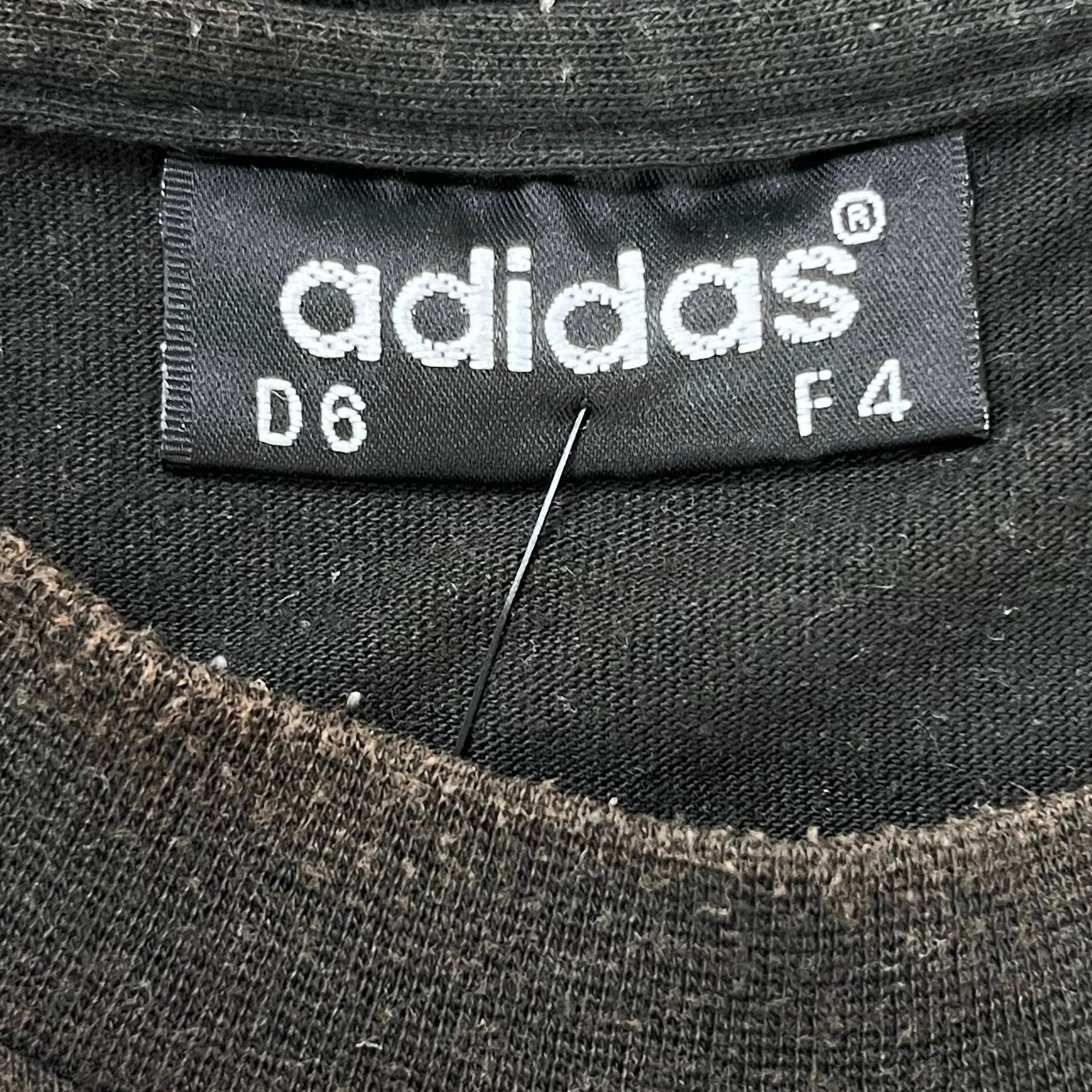 Adidas Vintage T-Shirt Colorblock Schwarz M - Vinverse