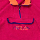 Fila Magic Line 90s Vintage Fleece Pullover Pink M - Vinverse