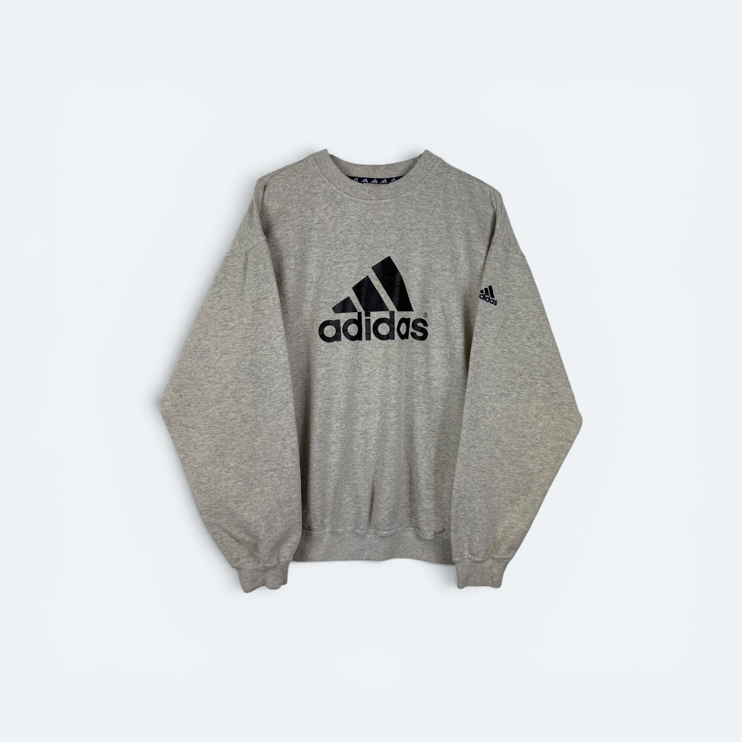 Adidas Vintage Sweater Logo grau M - Vinverse