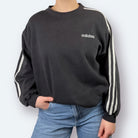 Adidas 90s Vintage Sweater Schwarz S - Vinverse
