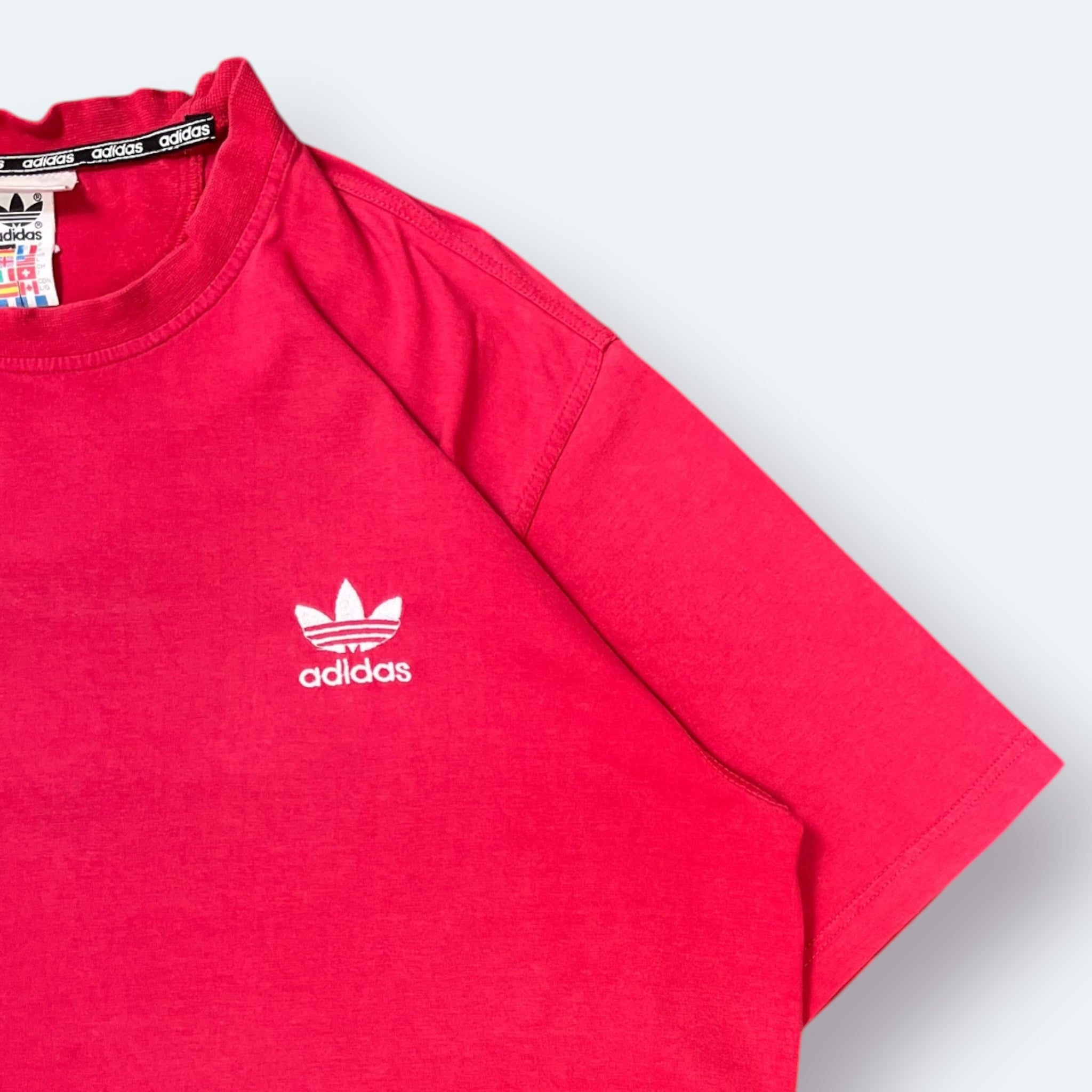 Adidas Vintage T-Shirt Rot L - Vinverse