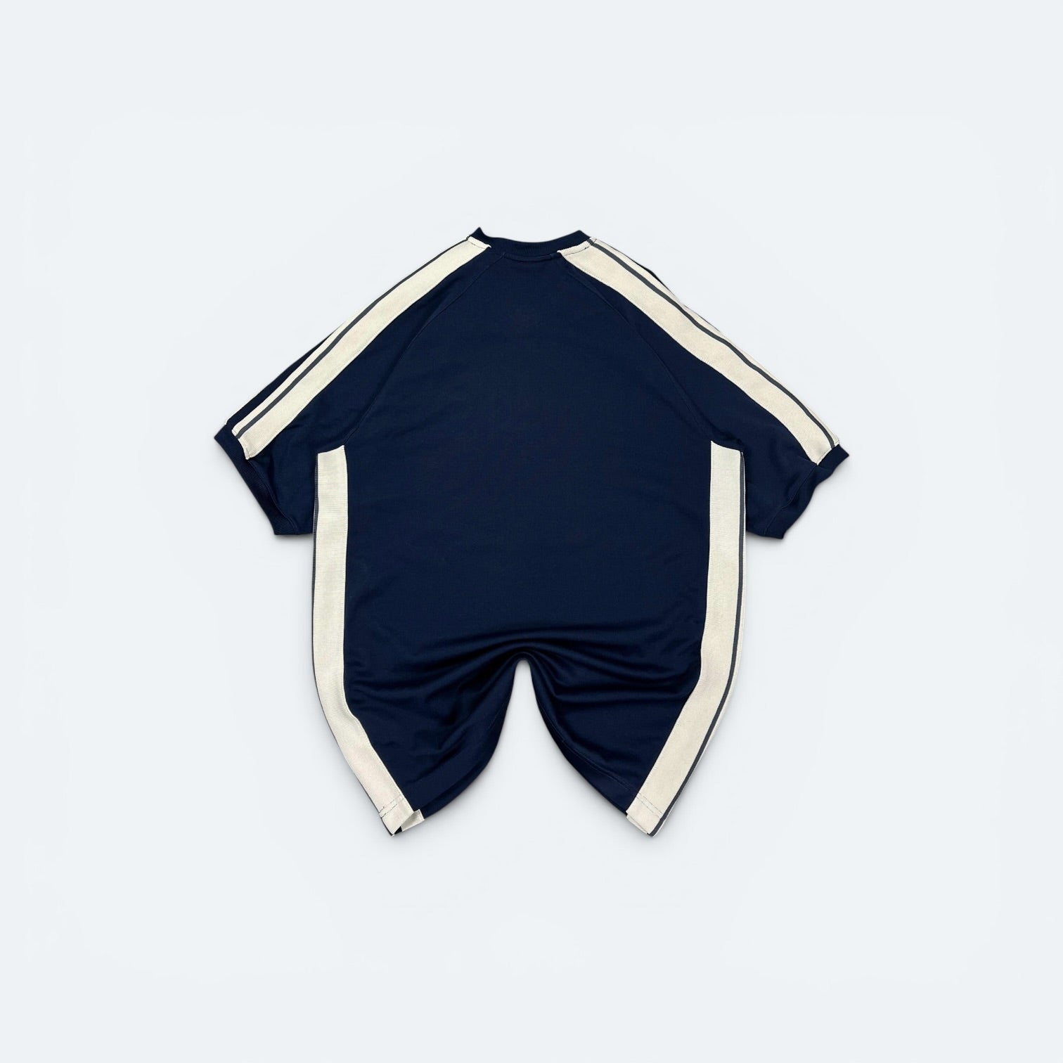 Nike Vintage T-Shirt Streifen Blau M - Vinverse