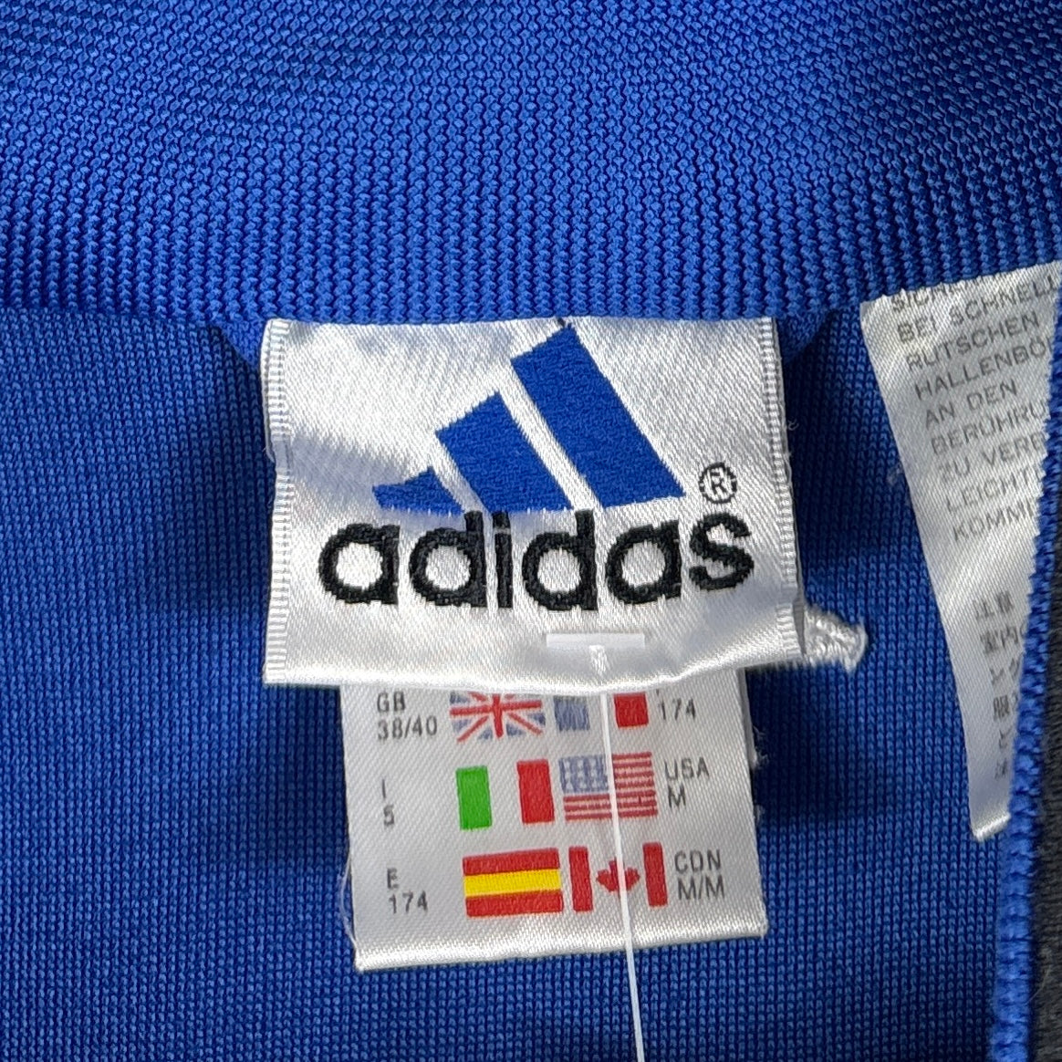 Adidas Vintage Trainingsjacke Blau M - Vinverse