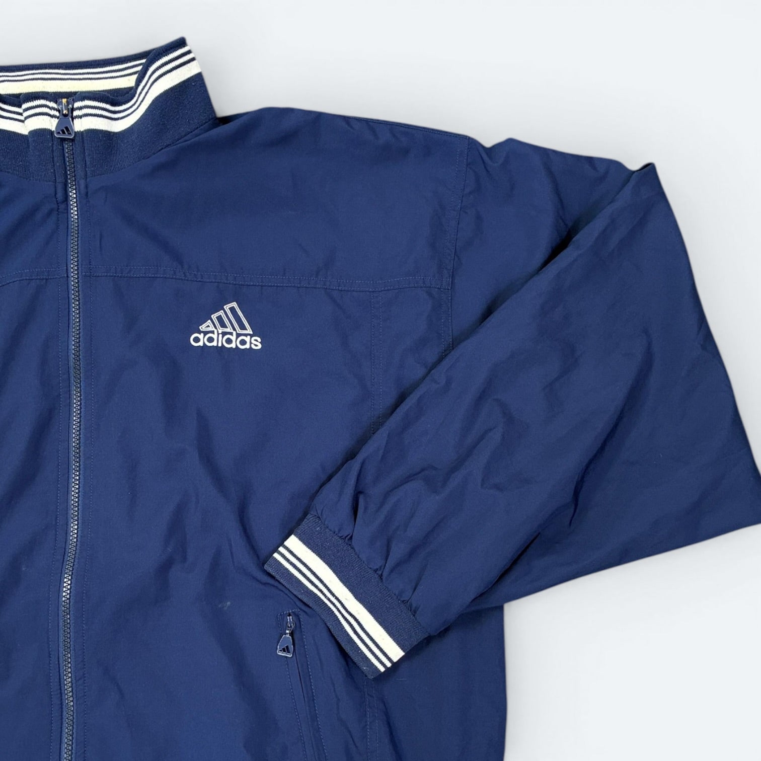 Adidas Vintage Trainingsjacke Blau L - Vinverse