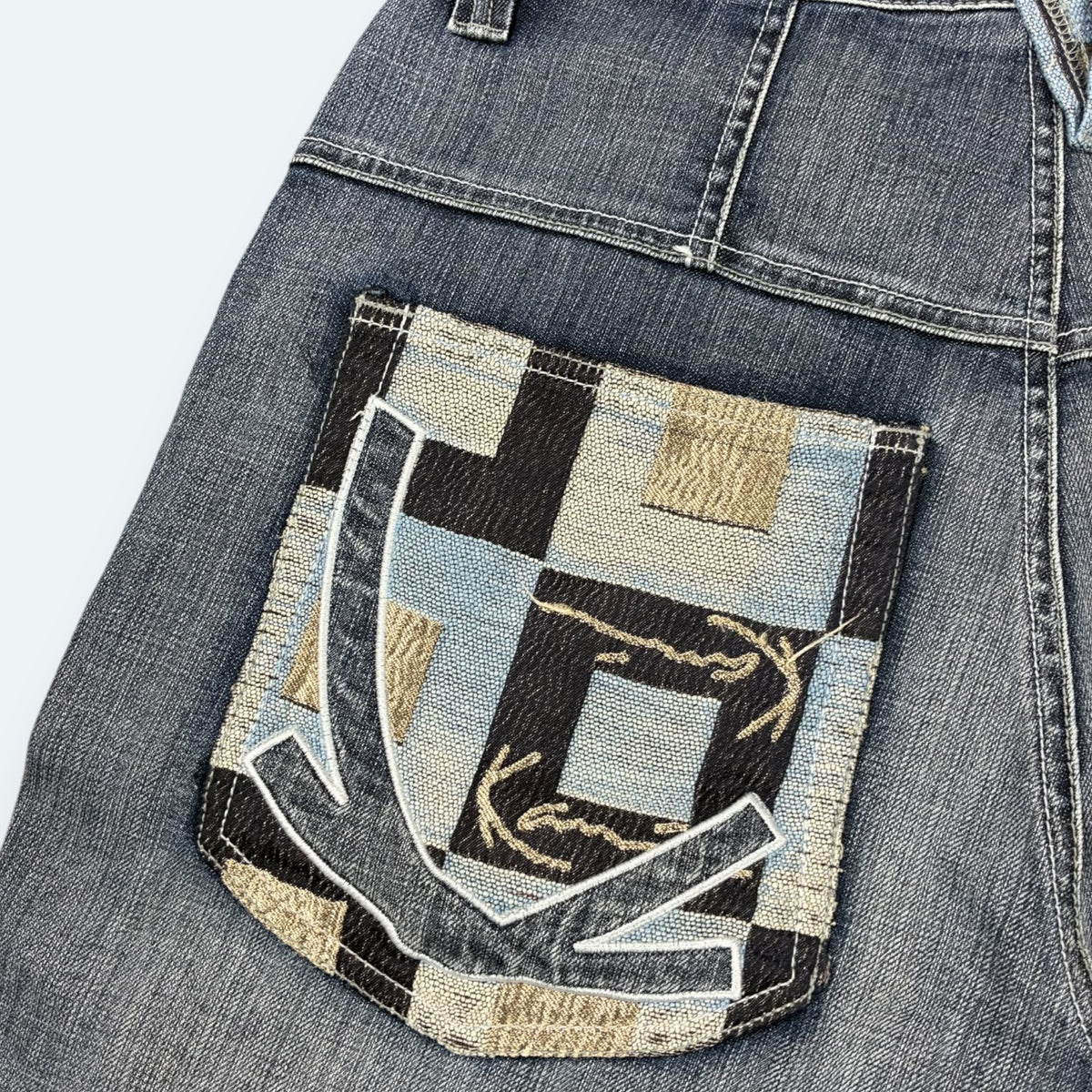 Karl Kani Vintage Jeans Shorts Blau L – Foto 2