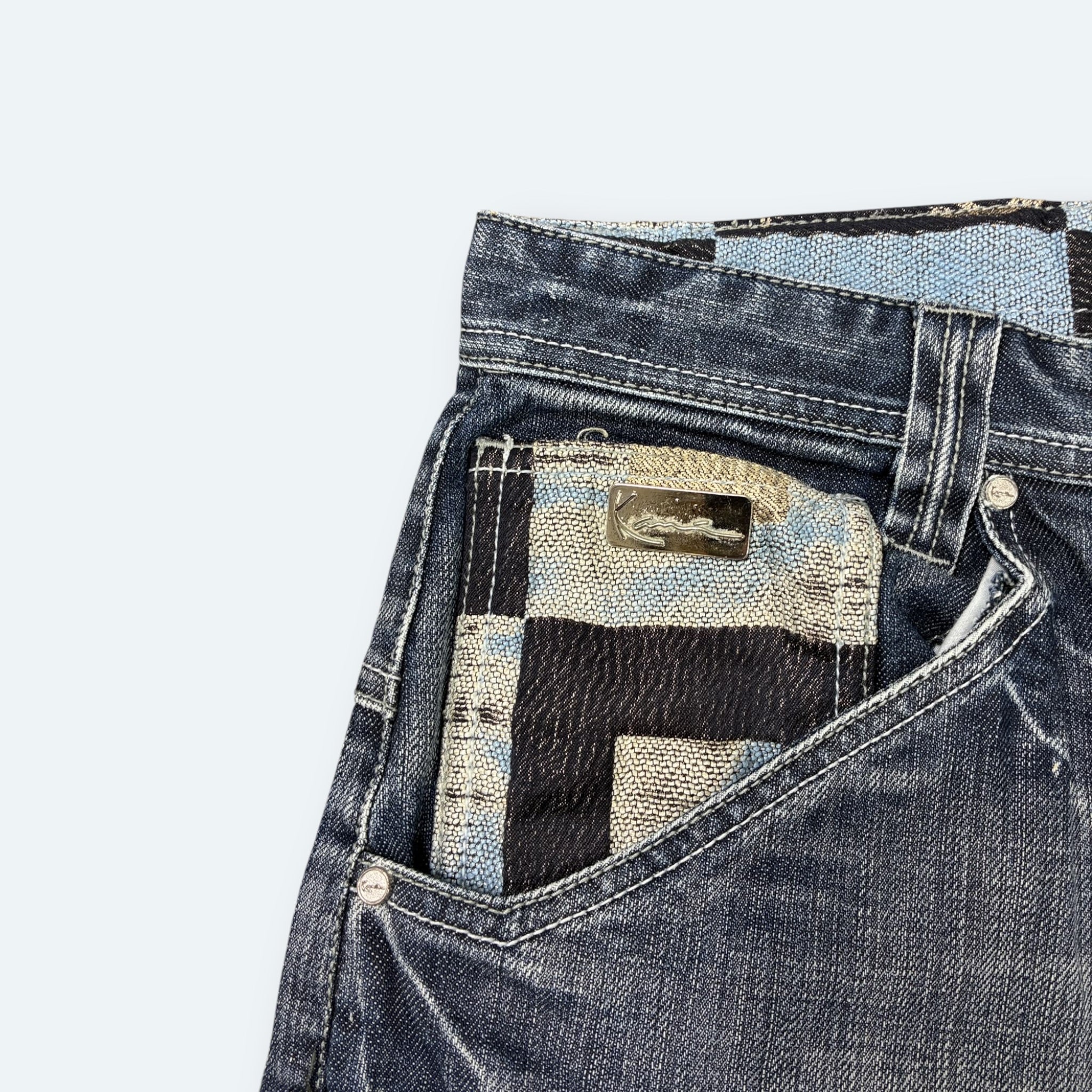 Karl Kani Vintage Jeans Shorts Blau L – Foto 5