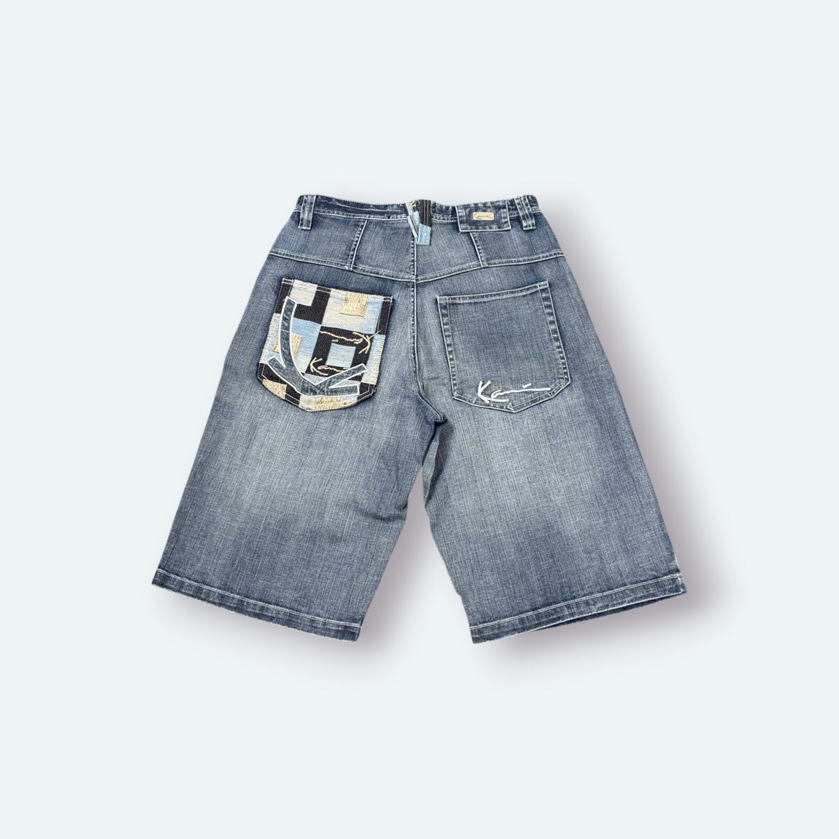 Karl Kani Vintage Jeans Shorts Blau L – Foto 7
