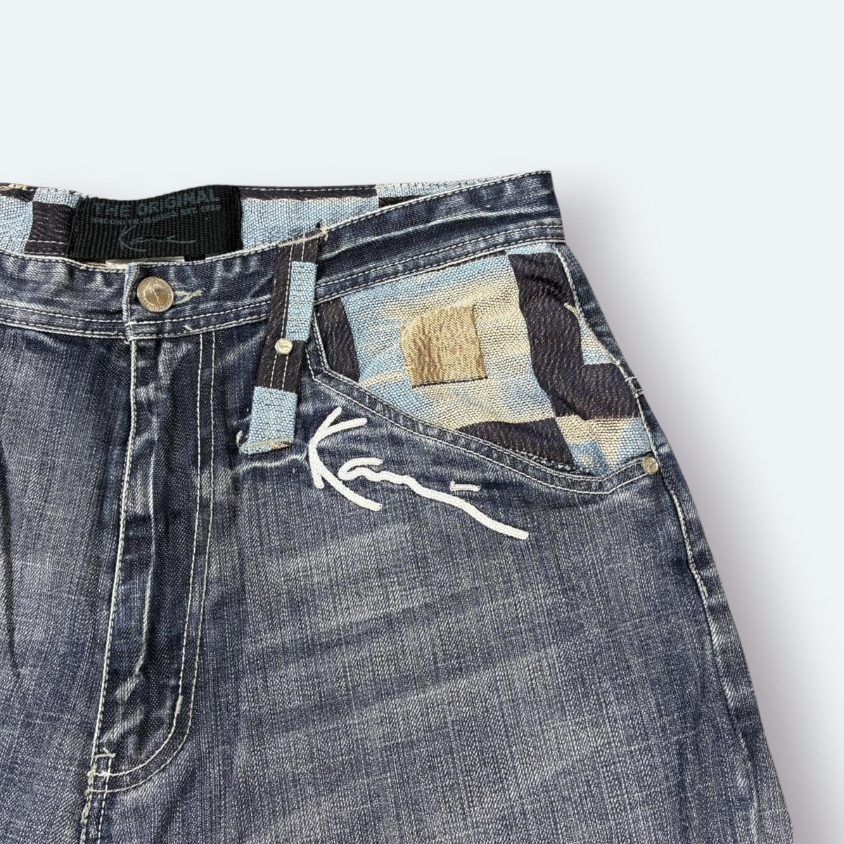 Karl Kani Vintage Jeans Shorts Blau L – Foto 9