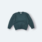 Lacoste Vintage Strickpullover gerippt Grün M