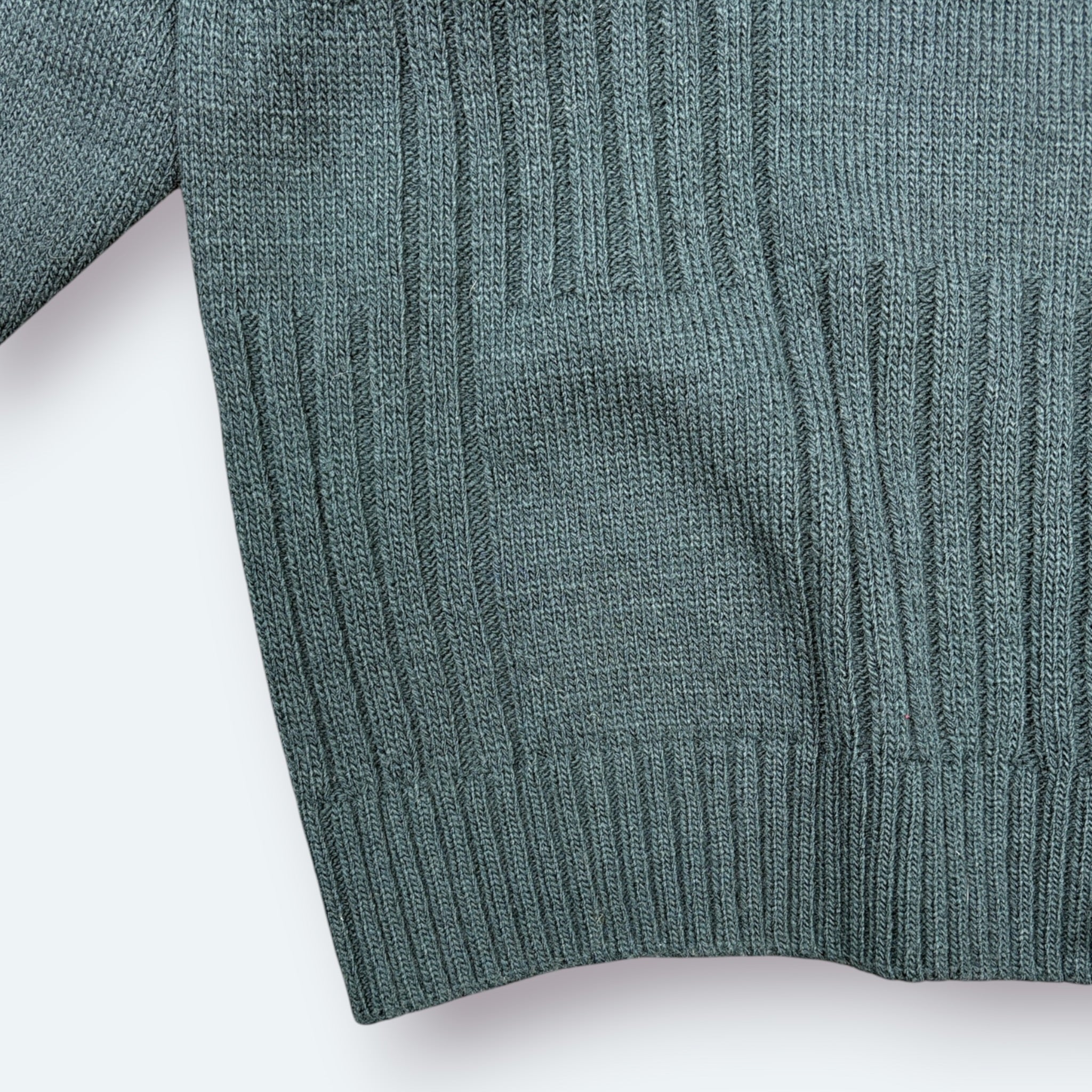 Lacoste Vintage Strickpullover gerippt Grün M – Foto 2