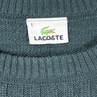 Lacoste Vintage Strickpullover gerippt Grün M – Foto 4