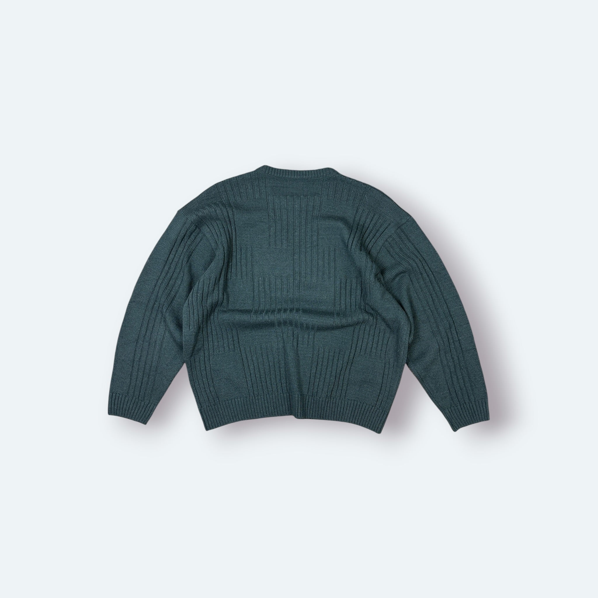 Lacoste Vintage Strickpullover gerippt Grün M – Foto 6