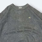Lacoste Vintage Strickpullover Zopfmuster Blau L – Foto 2