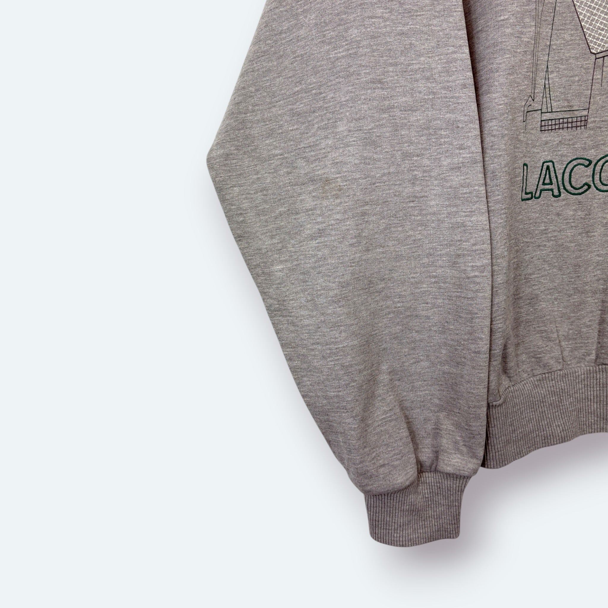 Lacoste Vintage Sweater Graphic Print Grau L – Foto 3