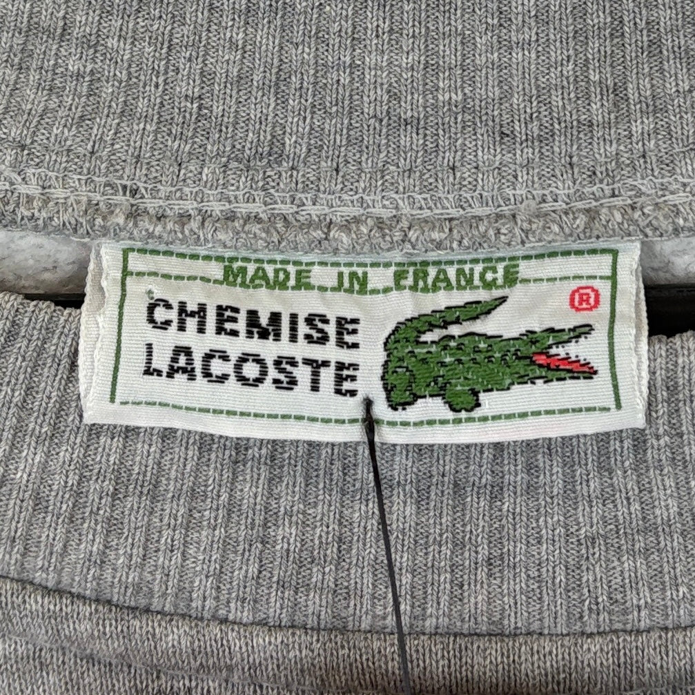 Lacoste Vintage Sweater Graphic Print Grau L – Foto 4