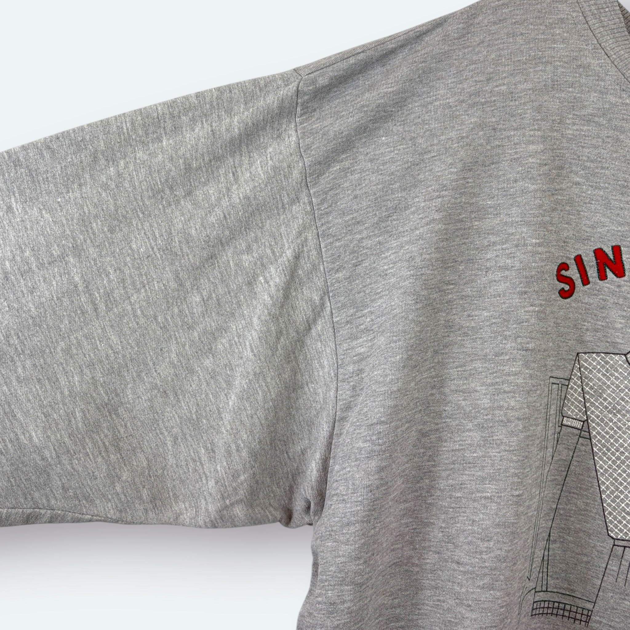 Lacoste Vintage Sweater Graphic Print Grau L – Foto 6