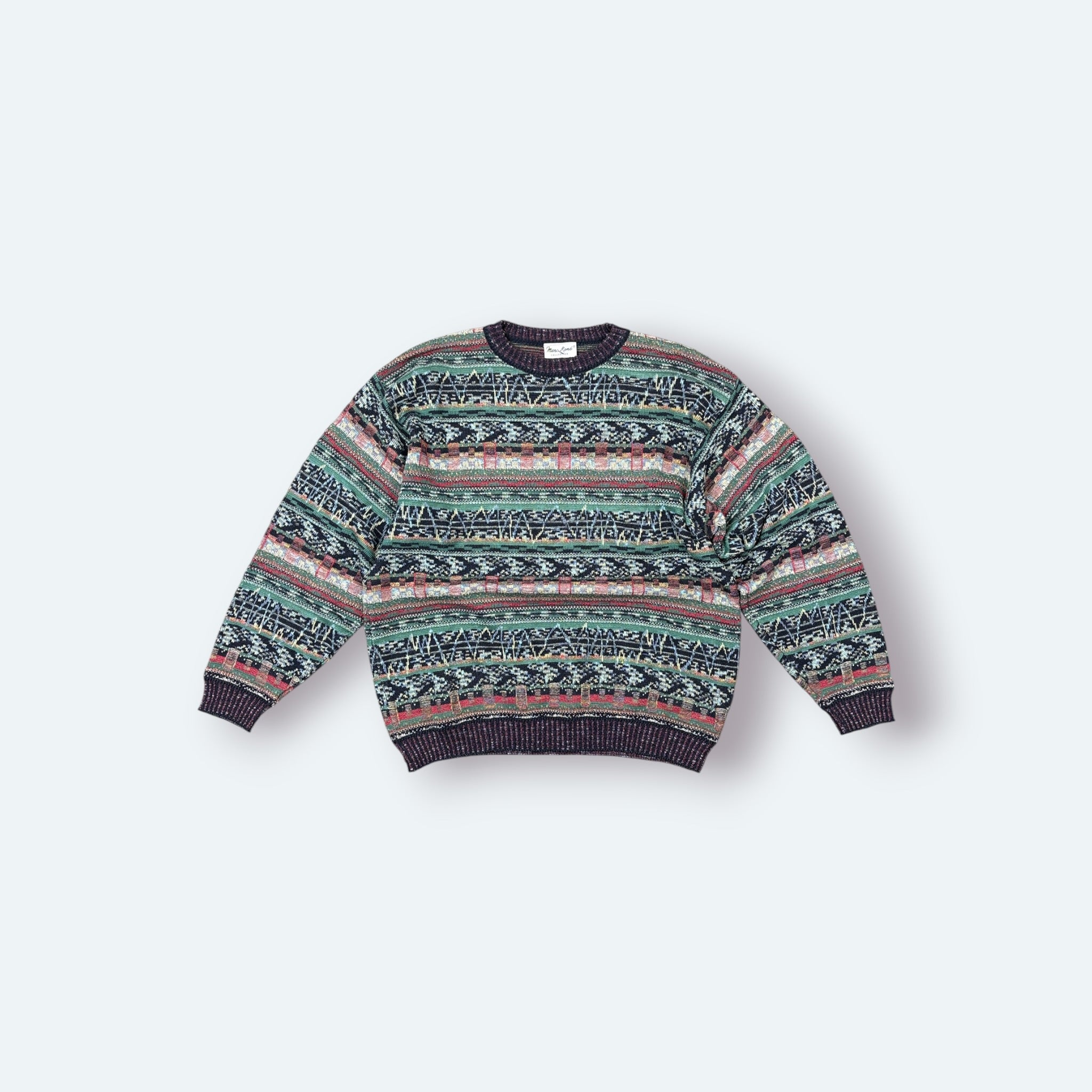 Marc René Vintage Strickpullover Bunt L