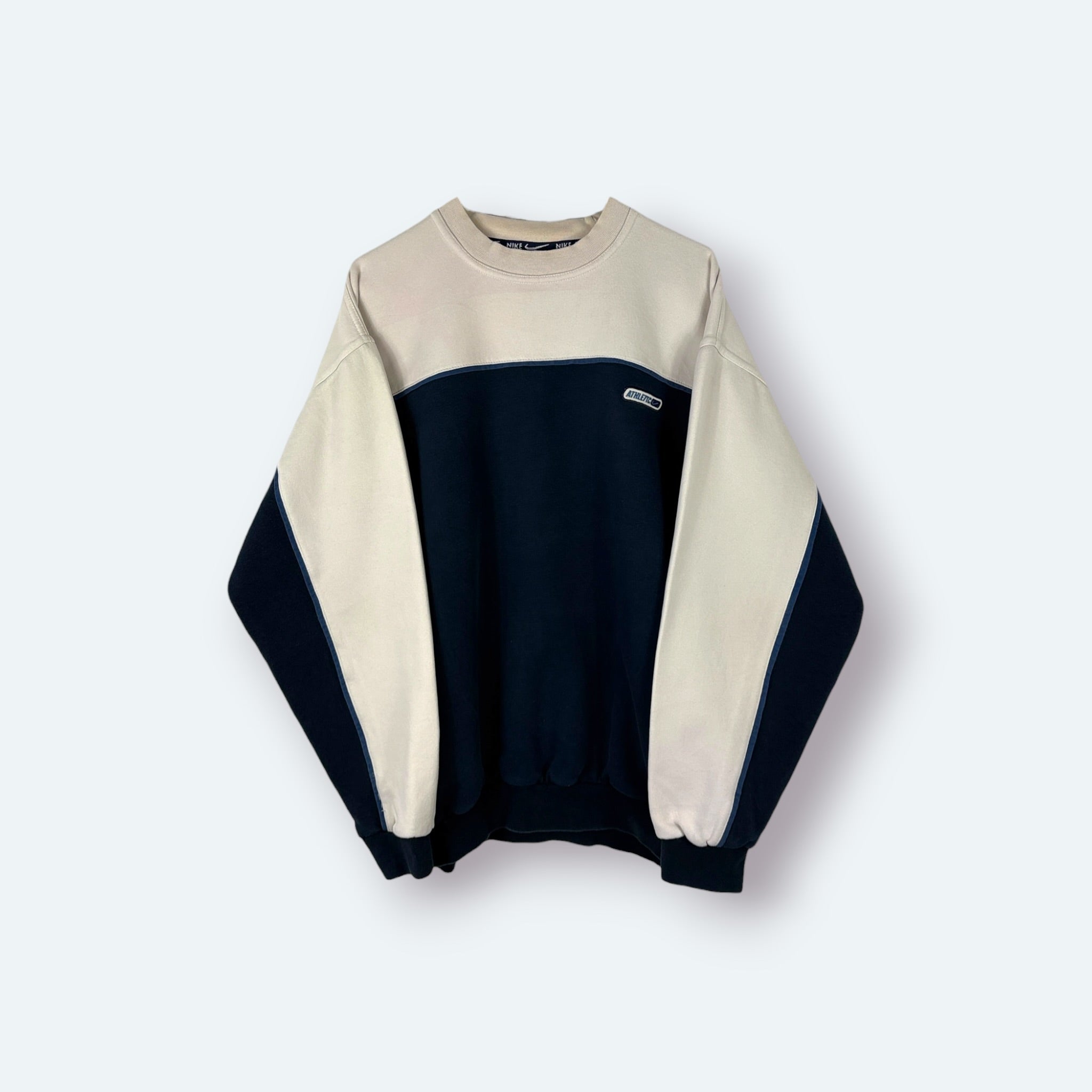 Nike Vintage Sweater Blau Beige XL