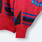 Ohne M. Vintage Strickpulli Muster Rot S – Foto 2