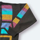 Ohne Marke Vintage Strickpullover Abstrakt Bunt M – Foto 2