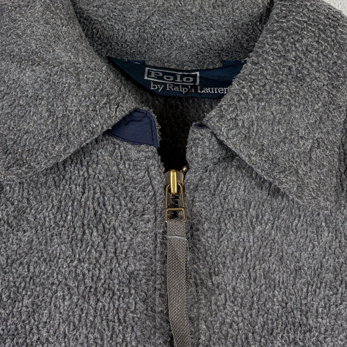 Ralph Lauren Vintage Fleece Jacke Grau M – Foto 3