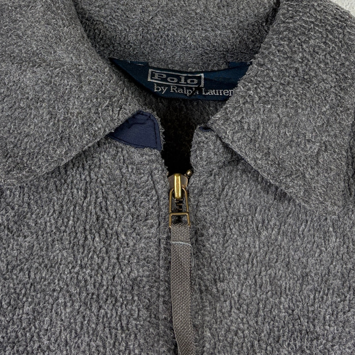 Ralph Lauren Vintage Fleece Jacke Grau M – Foto 3