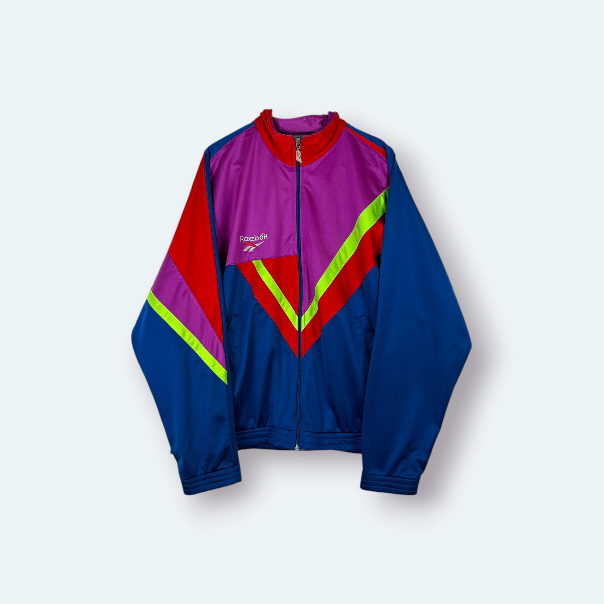 Reebok Vintage Trainingsjacke Colorblock Pink L