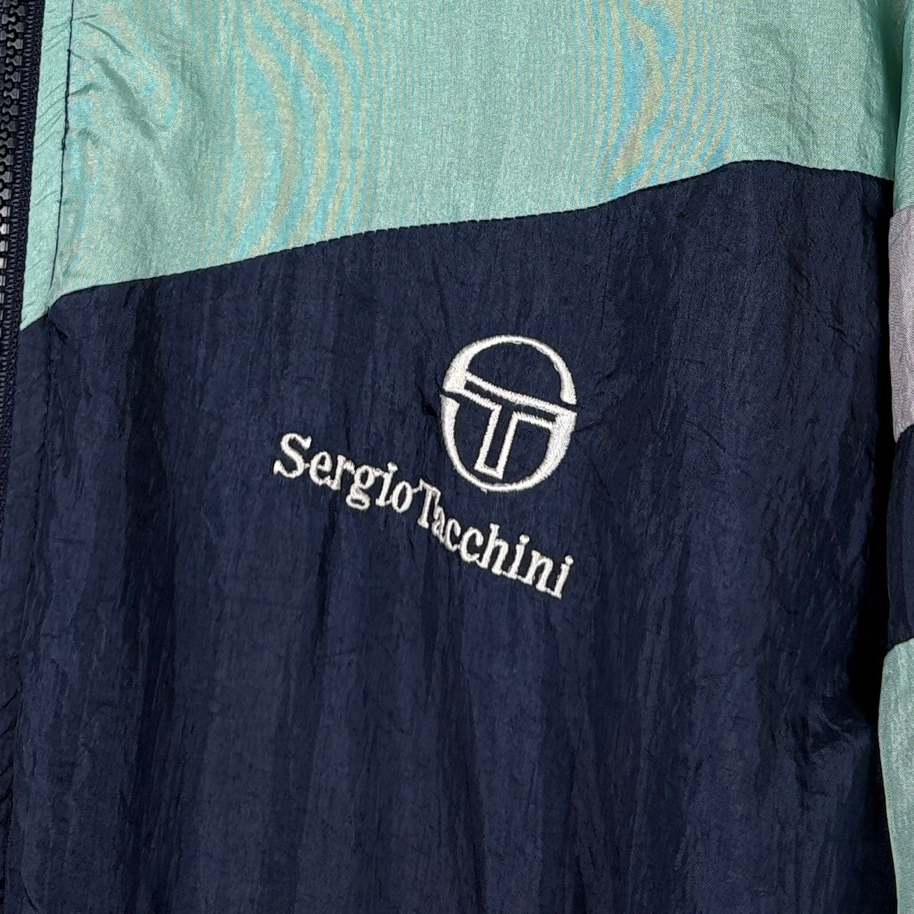 Sergio Tacchini Vintage Trainingsjacke Blau 46 – Foto 2