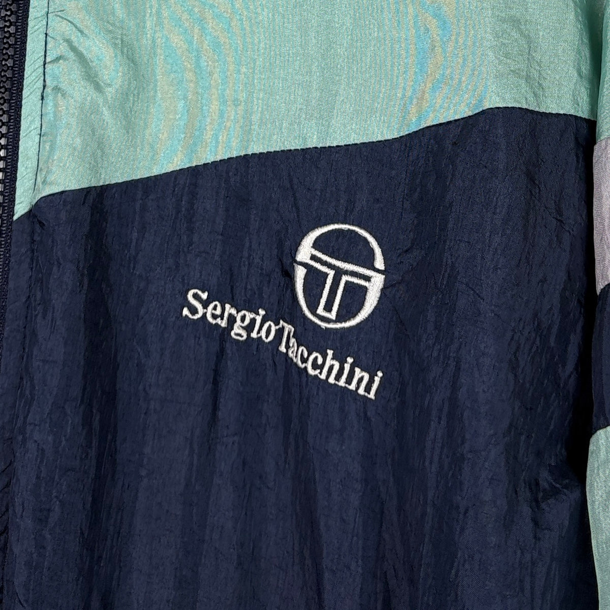 Sergio Tacchini Vintage Trainingsjacke Blau 46 – Foto 2