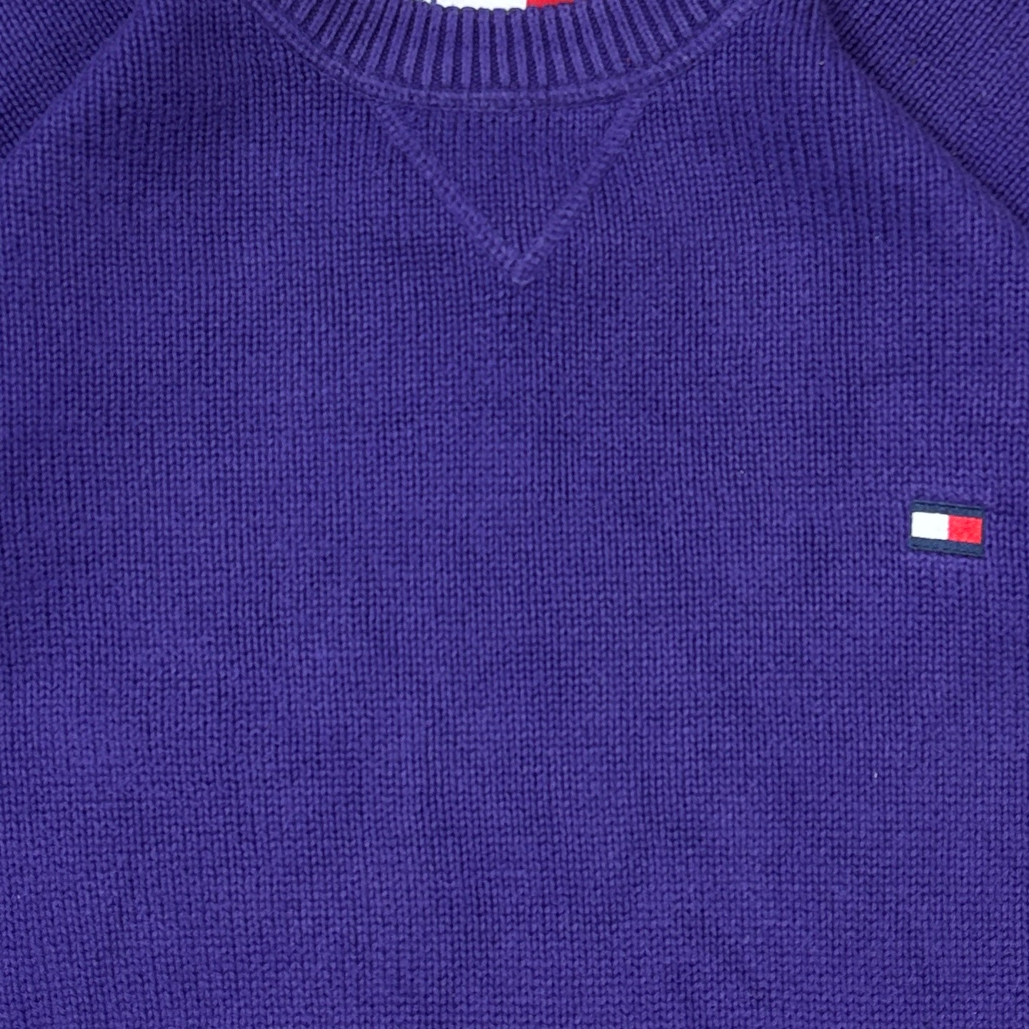 Tommy Hilfiger Vintage Strickpullover Lila S – Foto 2