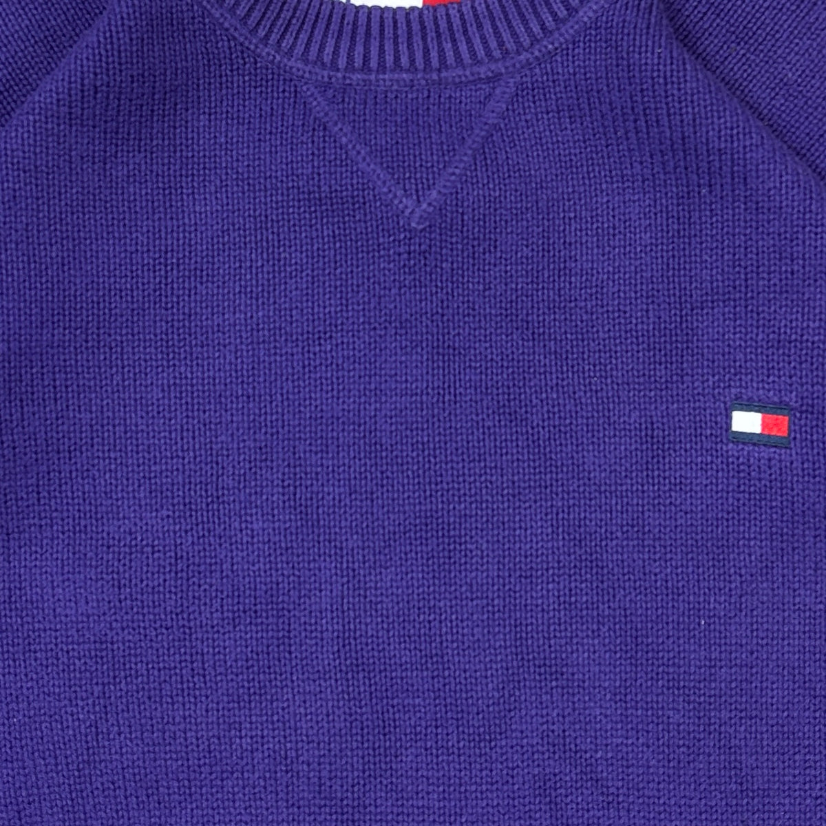 Tommy Hilfiger Vintage Strickpullover Lila S – Foto 2